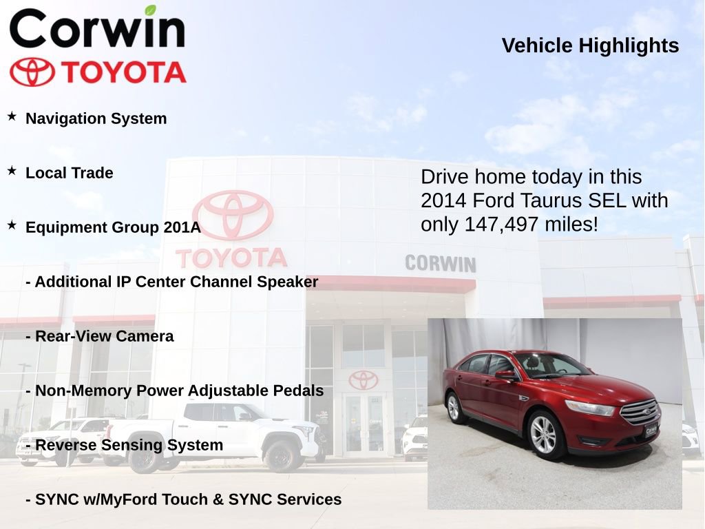 Used 2014 Ford Taurus SEL w/ Equipment Group 201A FWD image 7