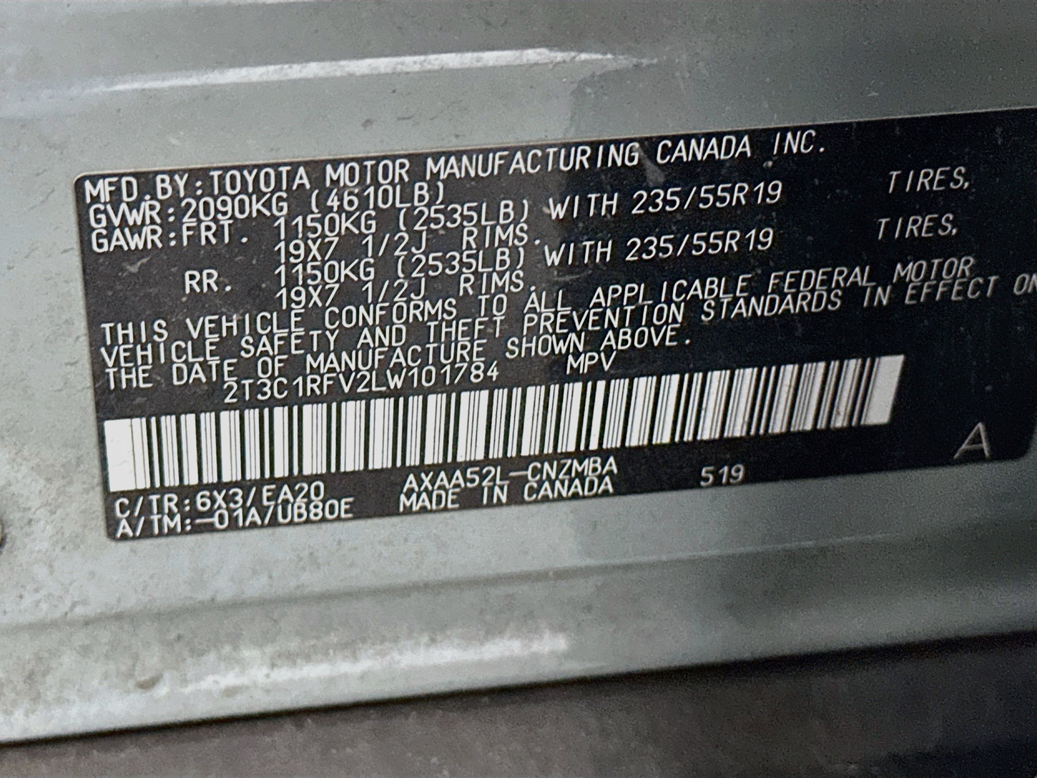 Used 2020 Toyota RAV4 XLE Premium FWD image 12