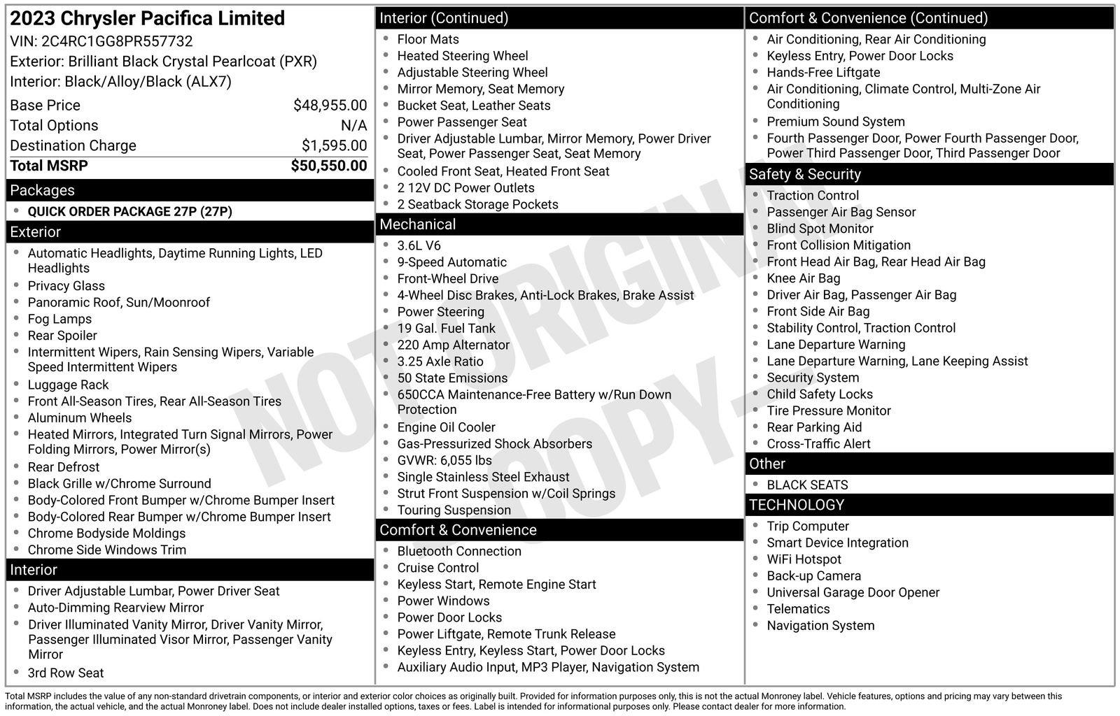 Used 2023 Chrysler Pacifica Limited FWD image 3