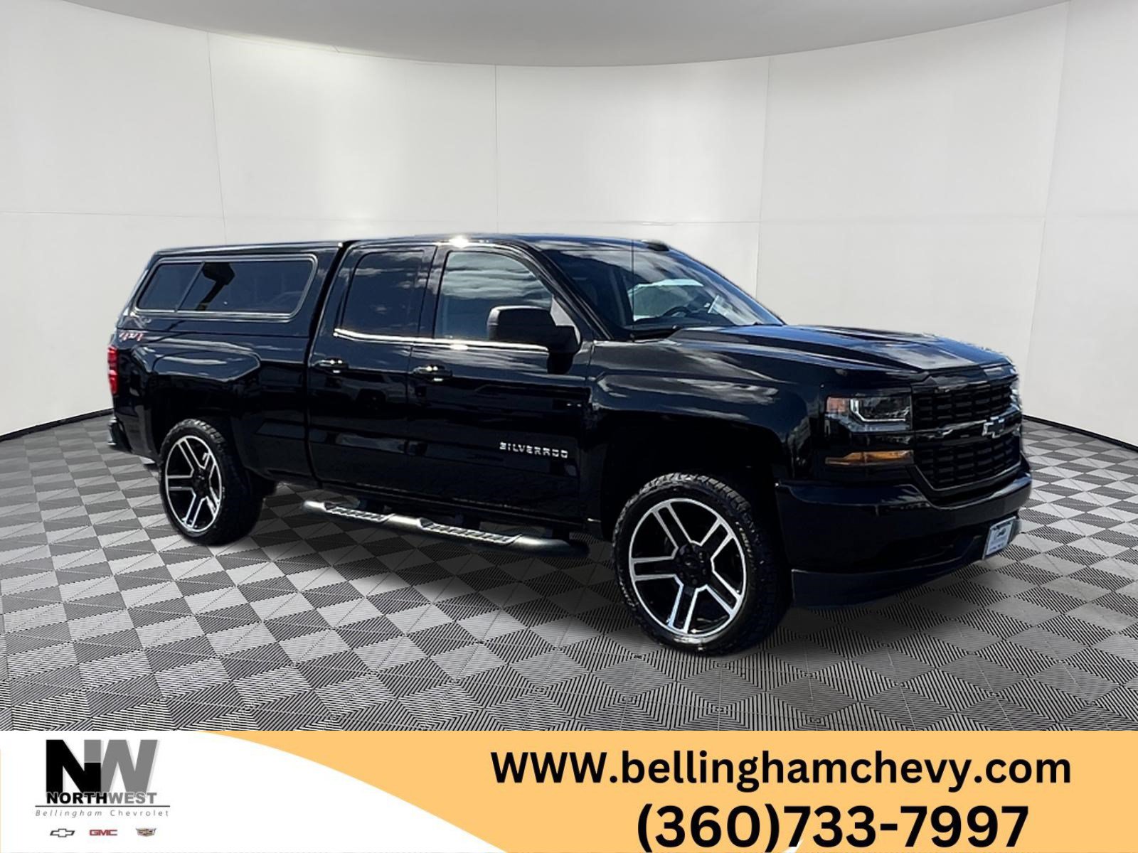 Used 2018 Chevrolet Silverado 1500 Custom w/ LPO, Black Pack AWD/4WD image 1