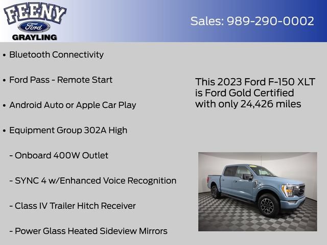Used 2023 Ford F150 XLT w/ Equipment Group 302A High AWD/4WD image 9