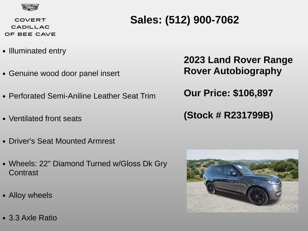 Used 2023 Land Rover Range Rover Autobiography AWD/4WD image 18