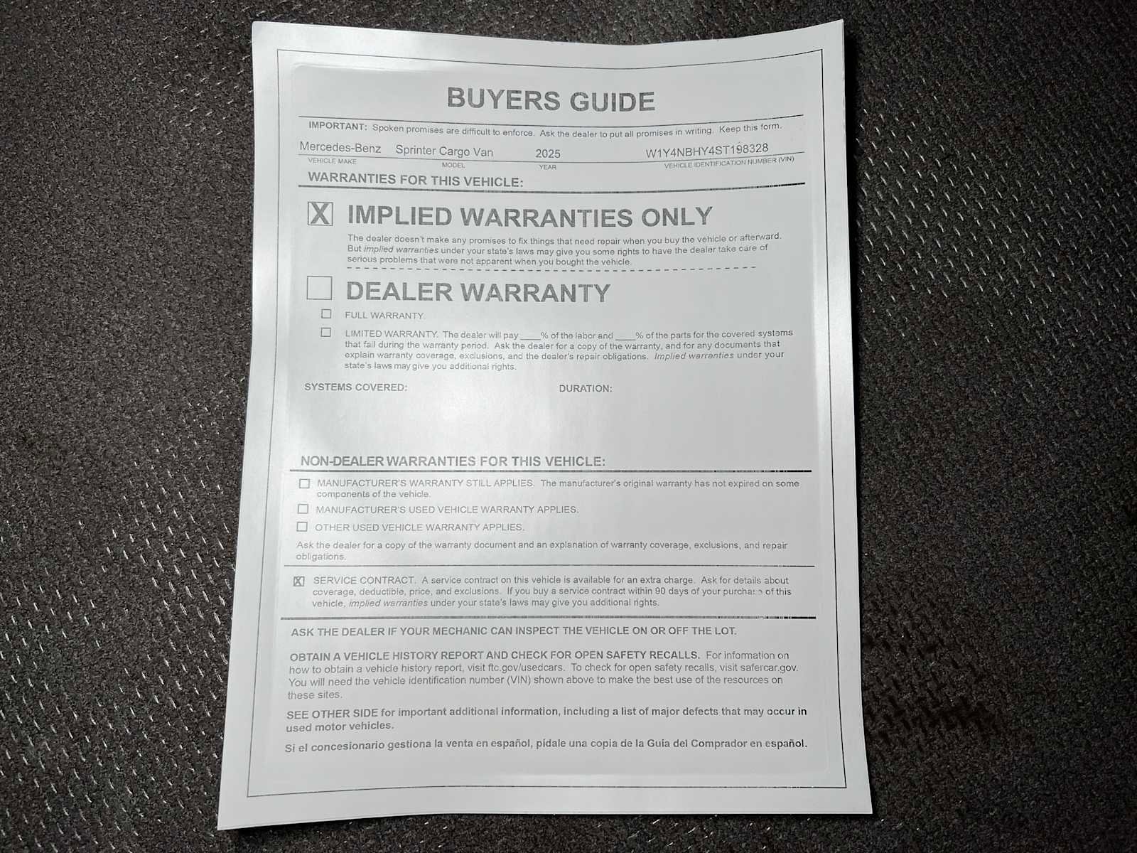 Used 2025 Mercedes-Benz Sprinter 2500 image 33