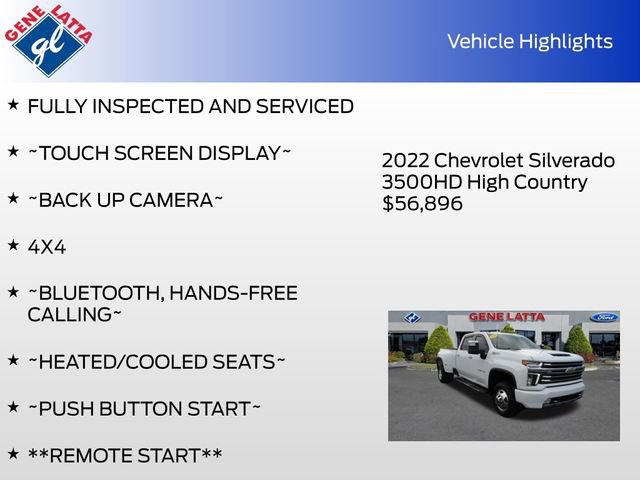 Used 2022 Chevrolet Silverado 3500 High Country image 31