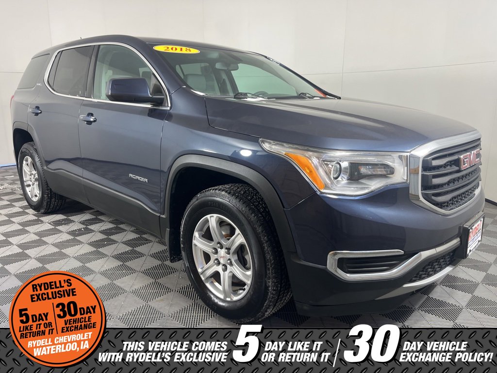 Certified 2018 GMC Acadia SLE w/ LPO, Black Accent Package