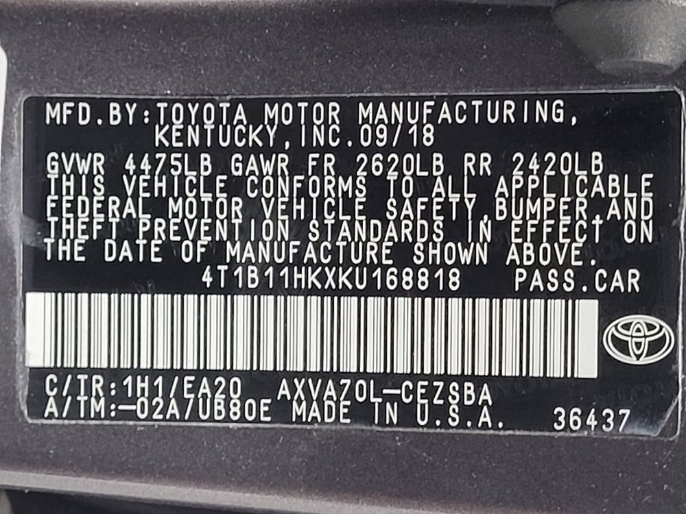 Used 2019 Toyota Camry SE FWD image 33