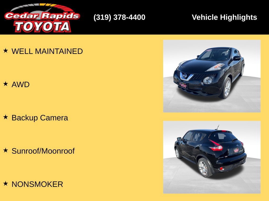Used 2015 Nissan Juke SV w/ Technology Package AWD/4WD image 8