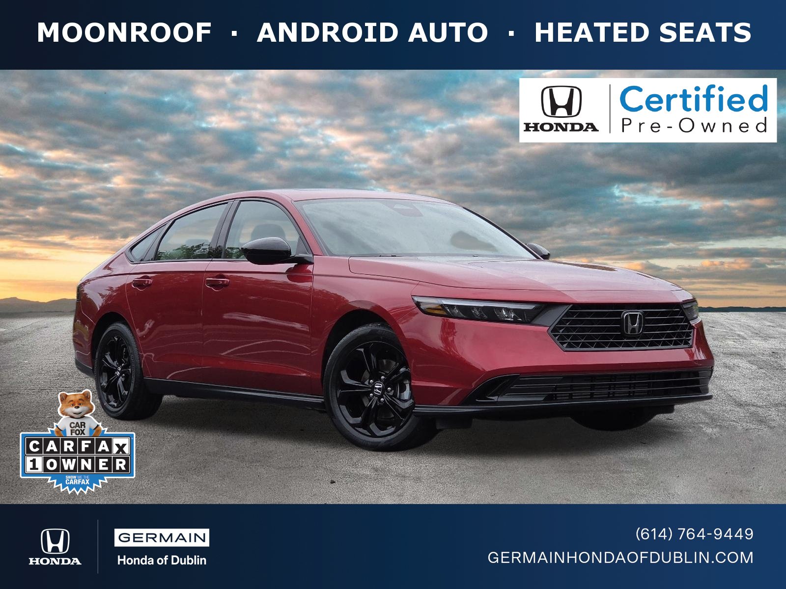 Certified 2025 Honda Accord SE