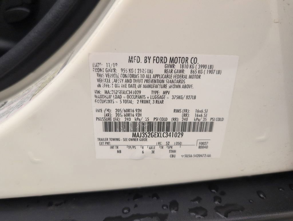 Certified 2020 Ford EcoSport SE w/ SE Convenience Package FWD image 42