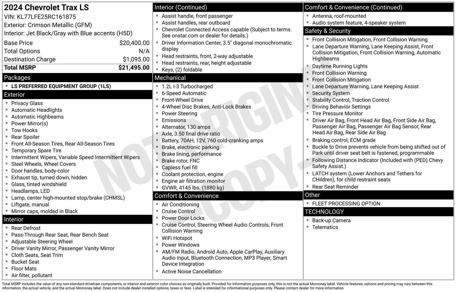 Used 2024 Chevrolet Trax LS image 42