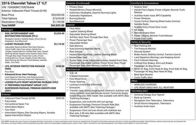 Used 2016 Chevrolet Tahoe LT AWD/4WD image 36