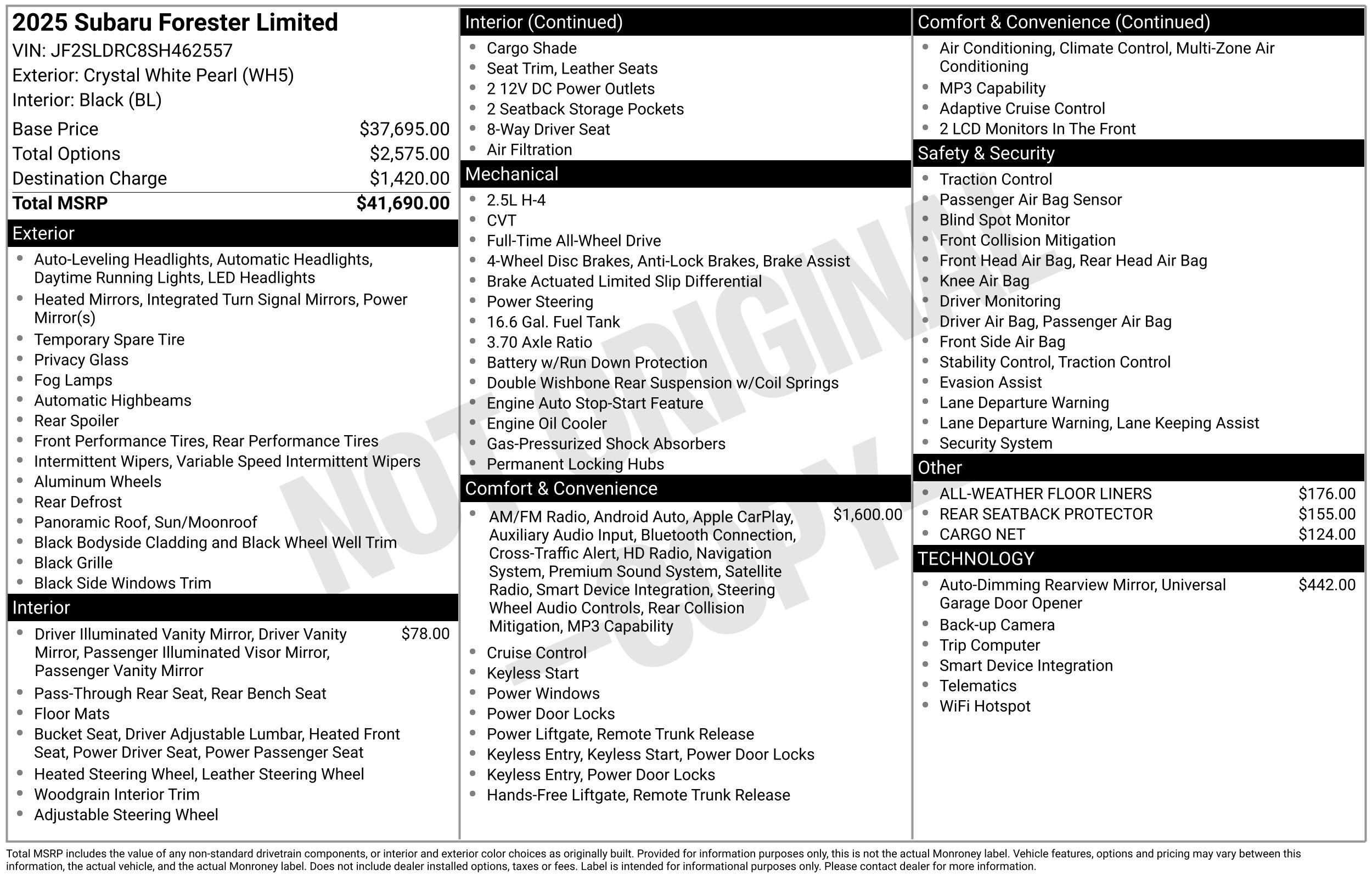 Used 2025 Subaru Forester Limited image 47