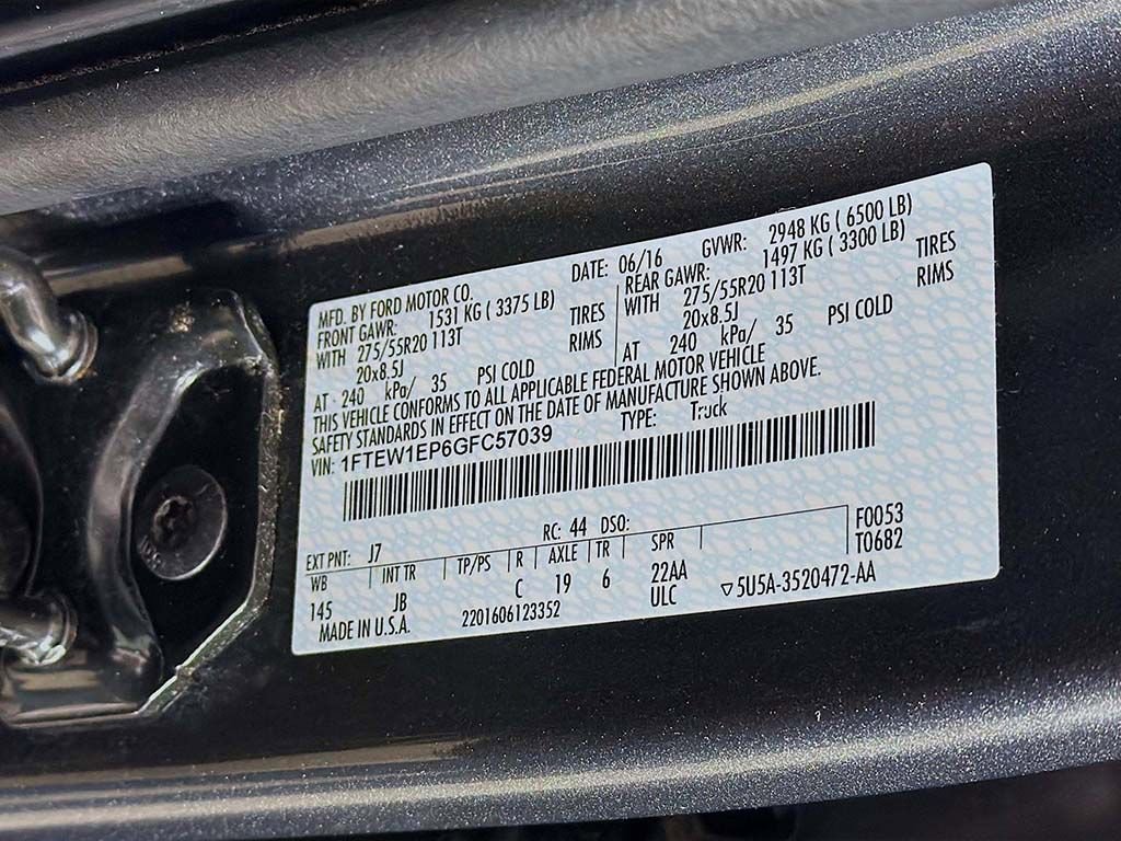 Used 2016 Ford F150 XLT w/ Equipment Group 302A Luxury image 37