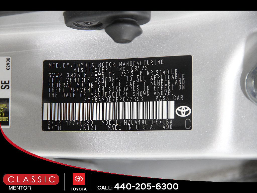 Used 2023 Toyota Corolla LE w/ Carpet Mat Package (TMS) FWD image 21