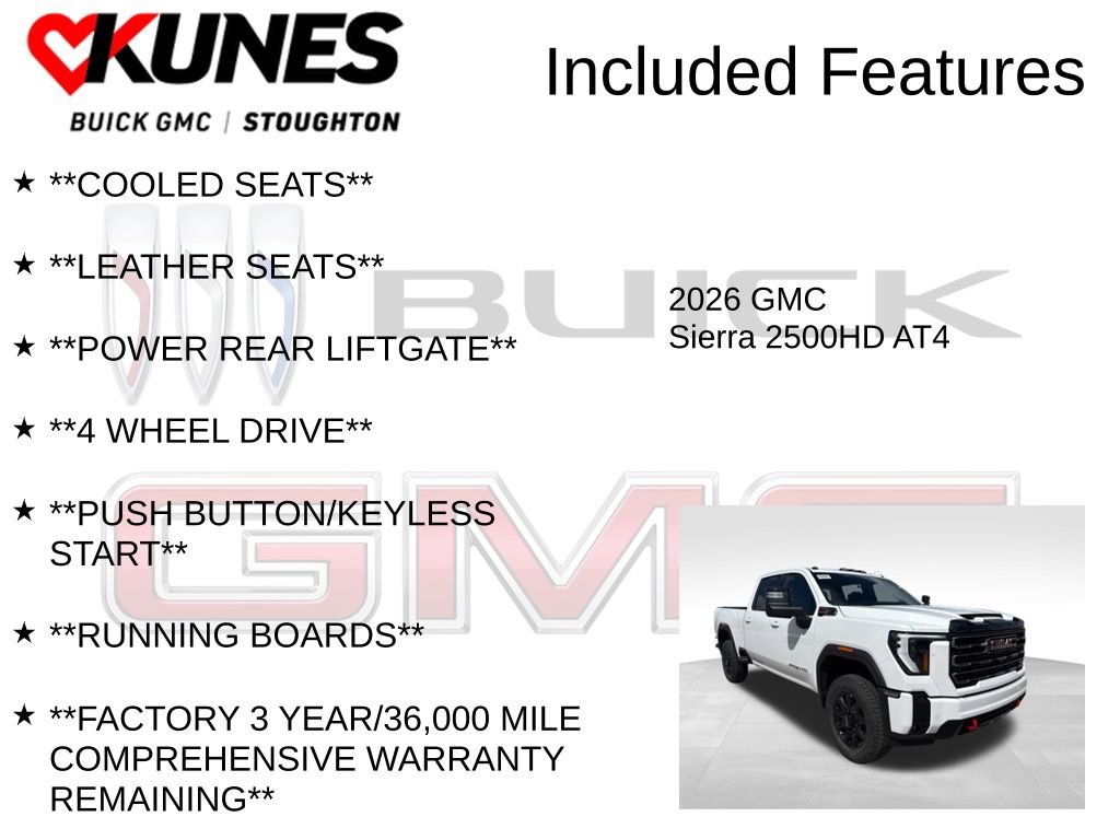 New 2026 GMC Sierra 2500 AT4 w/ AT4 Premium Plus Package image 3