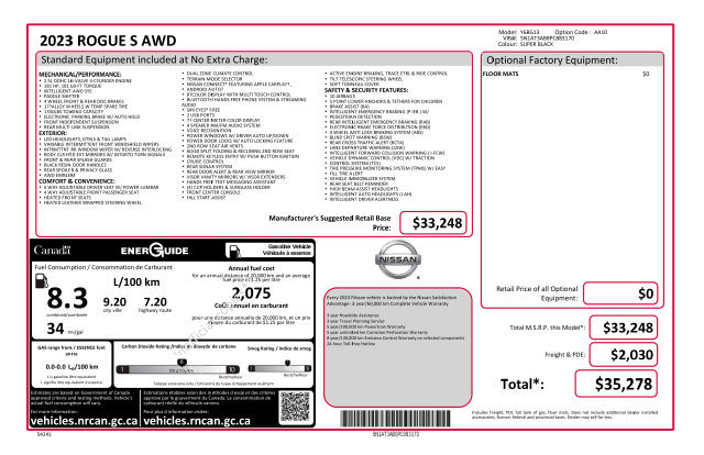 Used 2023 Nissan Rogue S AWD/4WD image 7