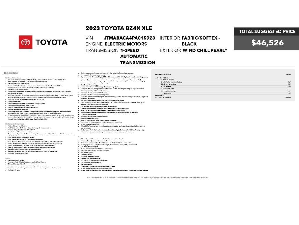 Used 2023 Toyota bZ4X AWD image 2