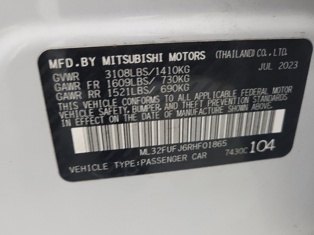 Used 2024 Mitsubishi Mirage G4 ES FWD image 33