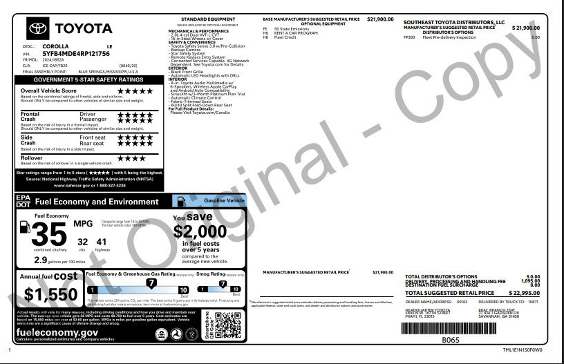 Used 2024 Toyota Corolla LE FWD image 14