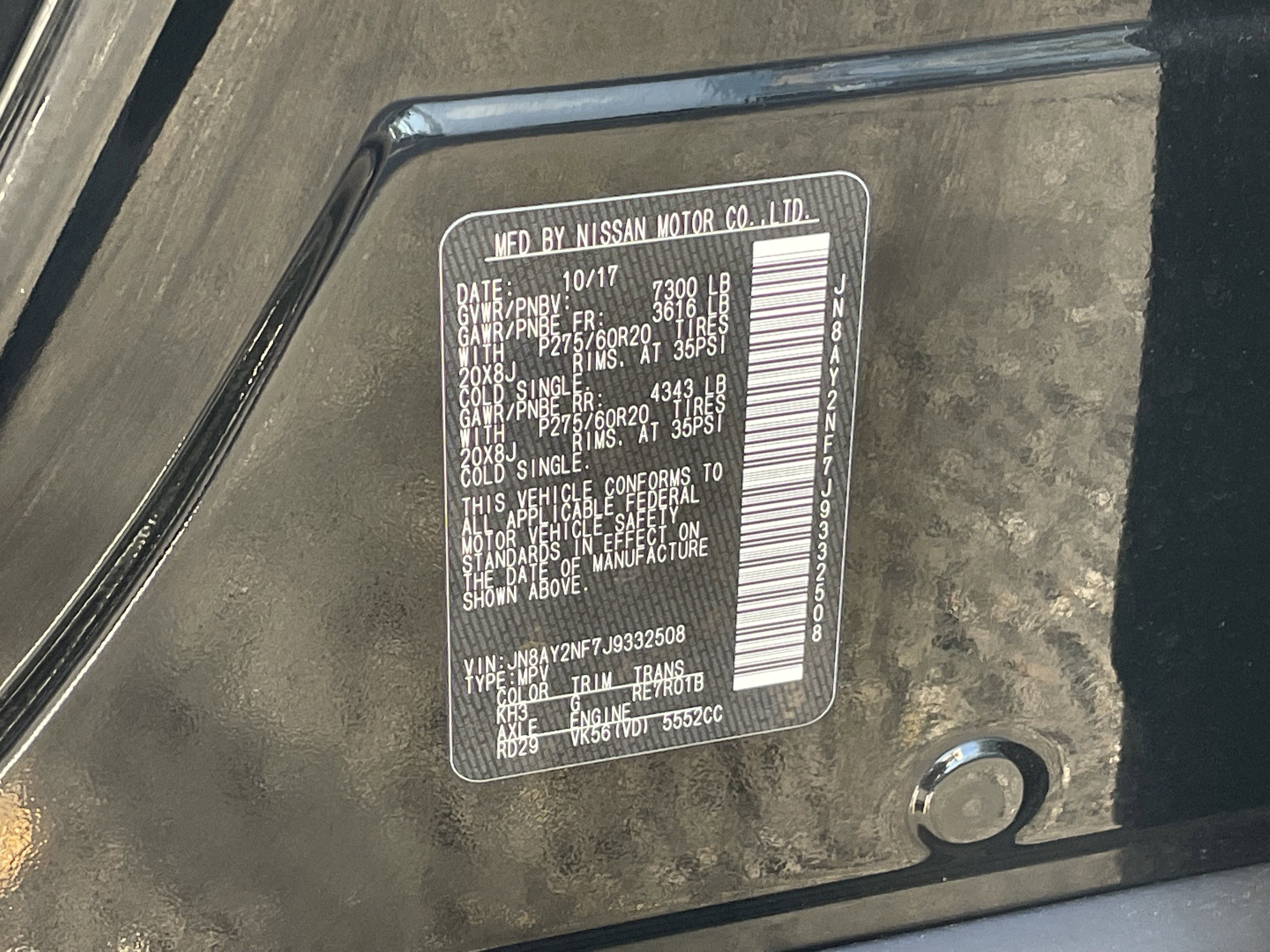 Used 2018 Nissan Armada Platinum w/ Captain Seat Package image 30