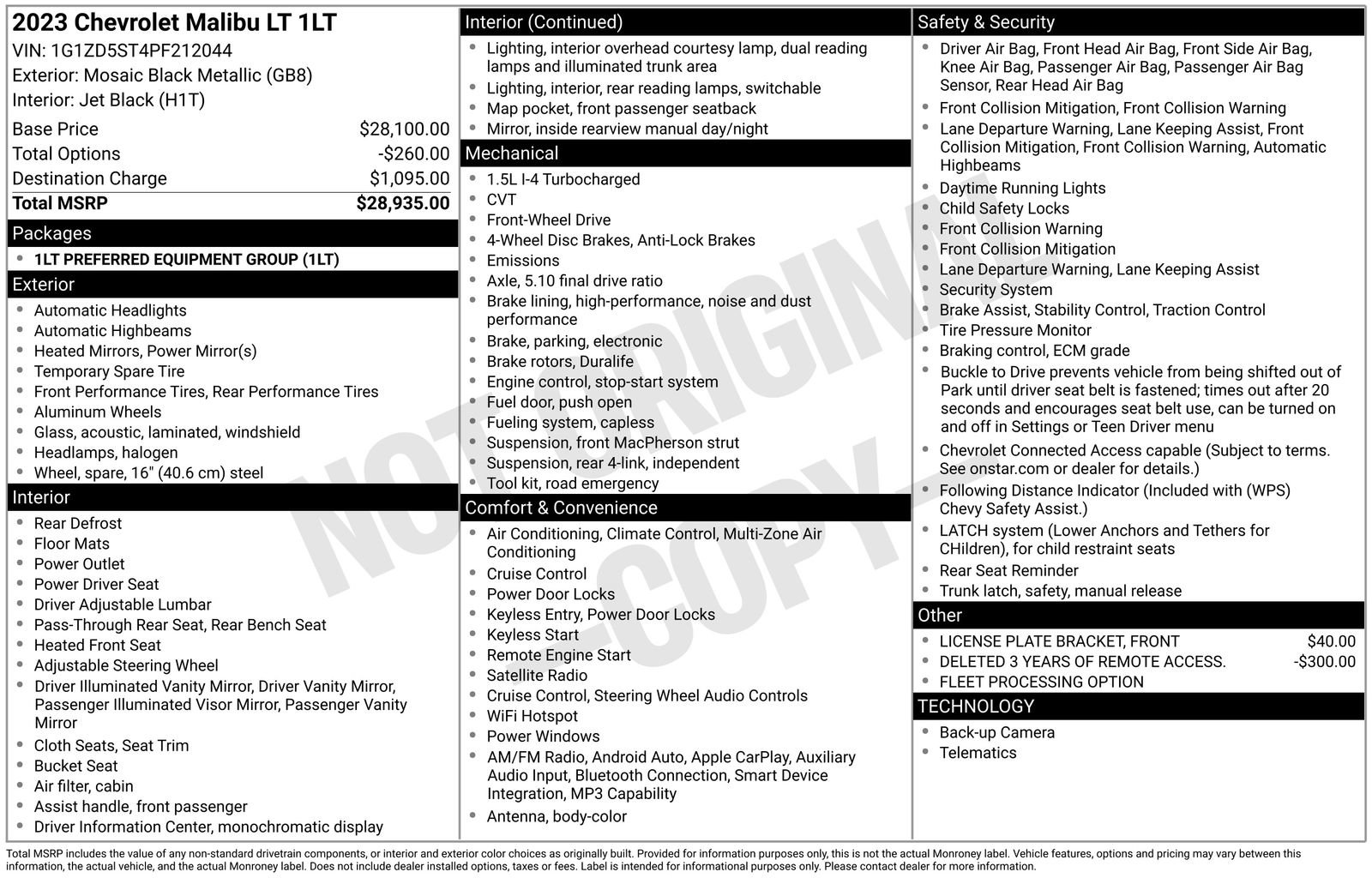 Used 2023 Chevrolet Malibu LT image 33