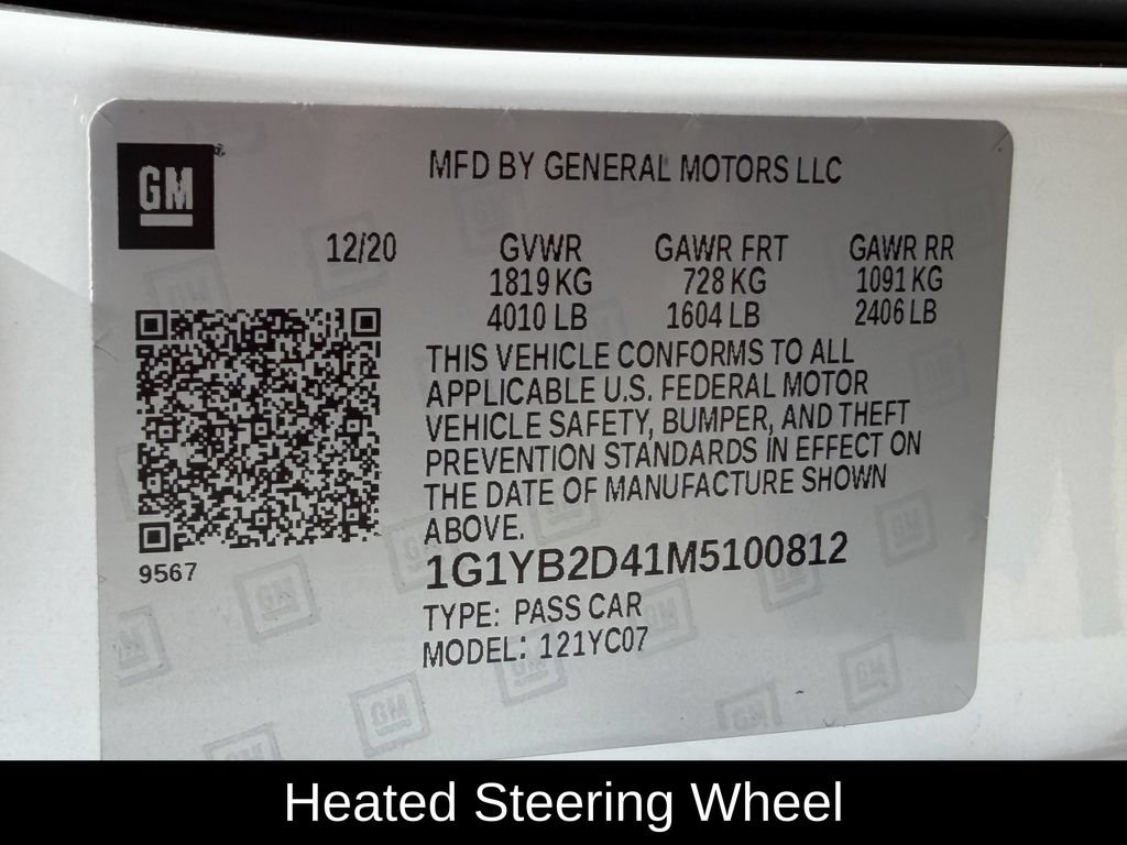 Used 2021 Chevrolet Corvette Stingray Preferred Cpe w/ 2LT RWD image 15