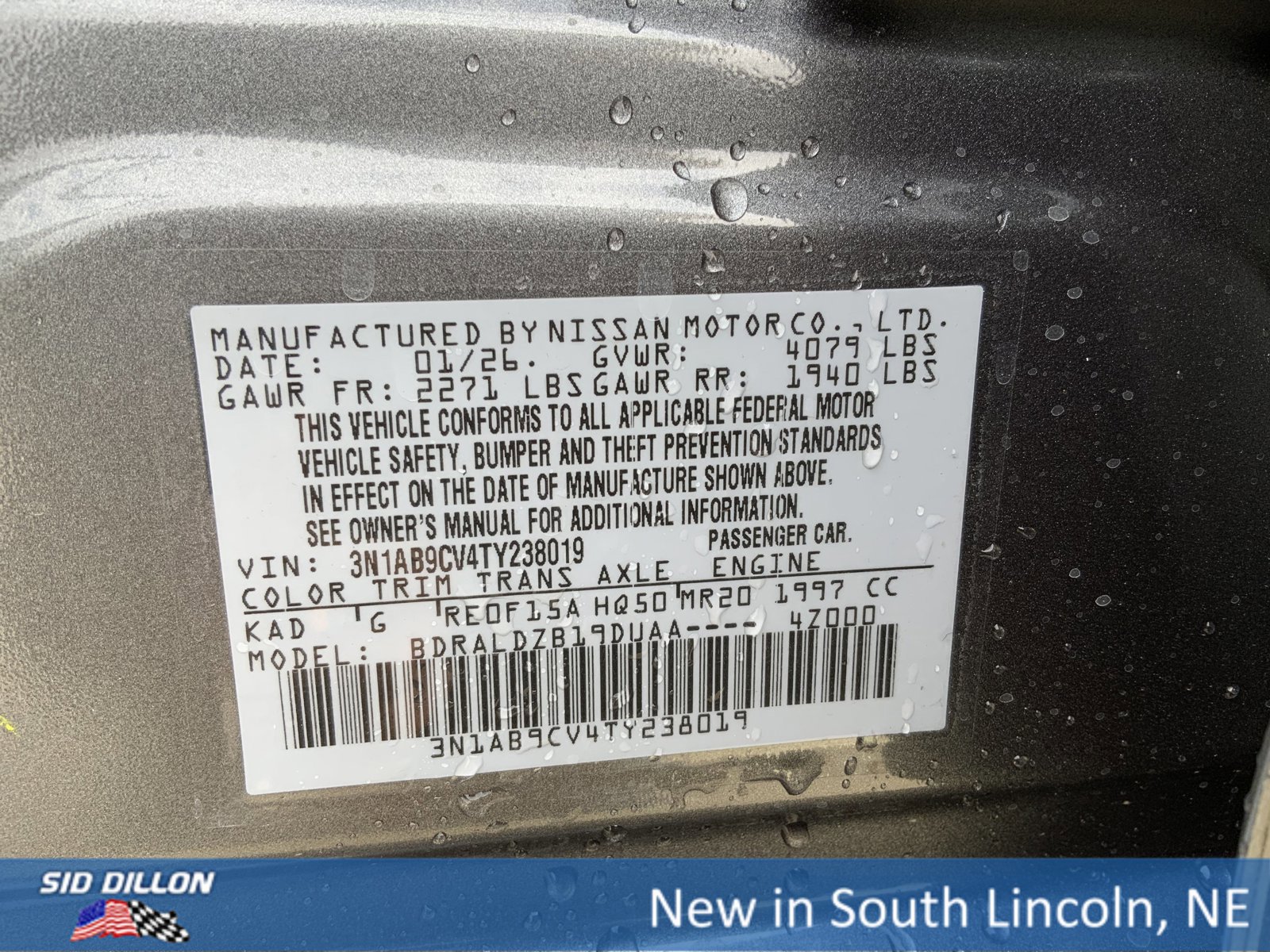 New 2026 Nissan Sentra SV w/ Floor Mat Package image 12