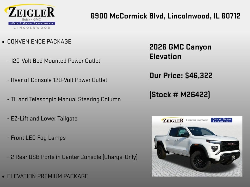 New 2026 GMC Canyon Elevation w/ Convenience Package AWD/4WD image 12