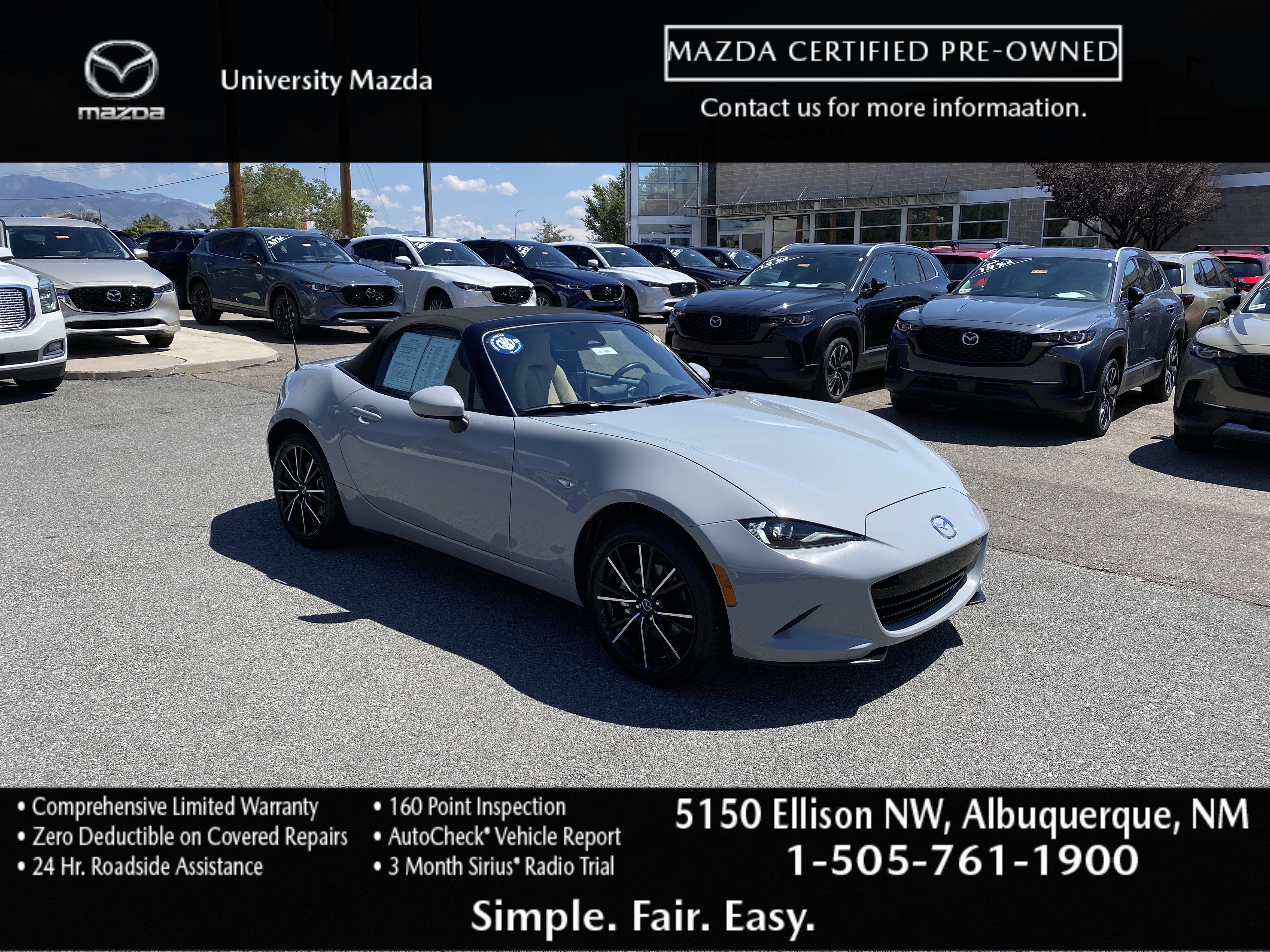 Certified 2024 MAZDA MX-5 Miata Grand Touring w/ Weather Package image 1