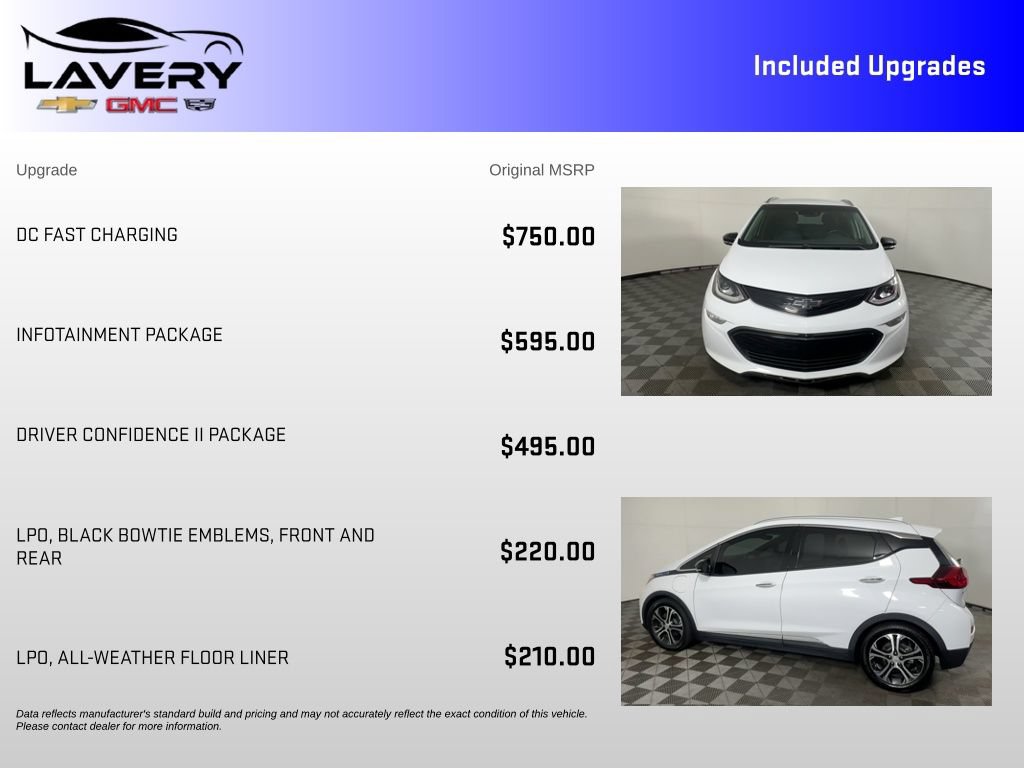 Used 2020 Chevrolet Bolt Premier w/ Infotainment Package FWD image 7