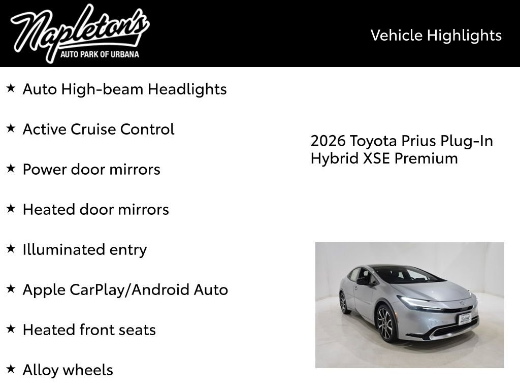 New 2026 Toyota Prius XSE Premium w/ Limited Premium Package image 16