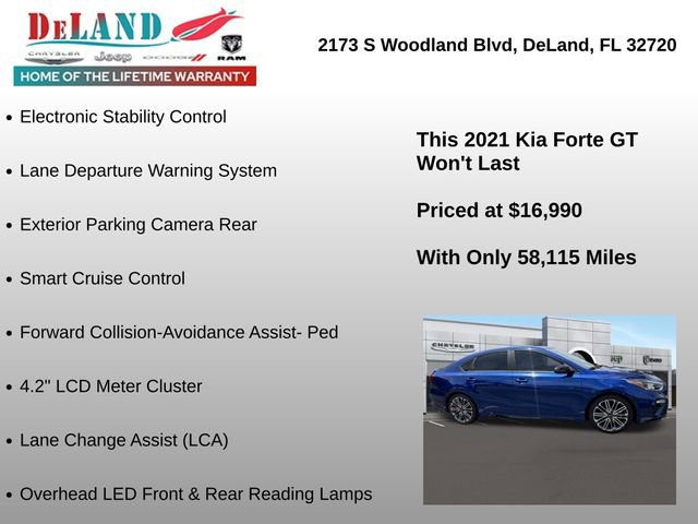 Used 2021 Kia Forte GT w/ GT2 Package FWD image 4