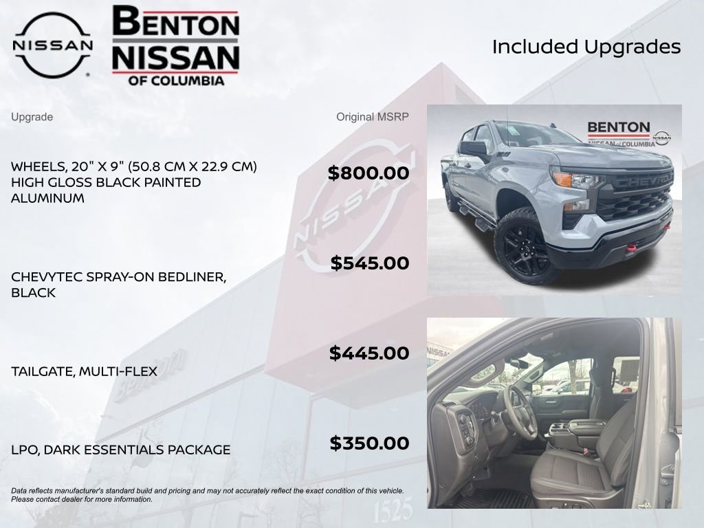 Used 2024 Chevrolet Silverado 1500 Custom Trail Boss w/ LPO, Dark Essentials Package image 6