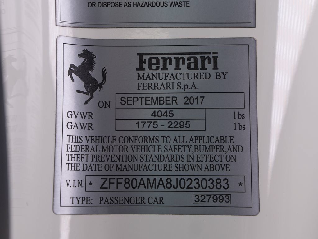 Certified 2018 Ferrari 488 Spider RWD image 13