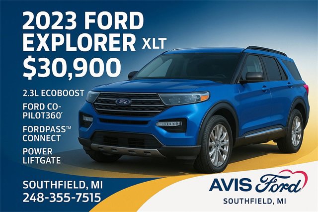 Certified 2023 Ford Explorer XLT w/ Equipment Group 202A