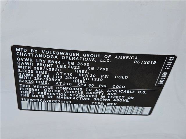 Used 2019 Volkswagen Atlas SE w/ Panoramic Sunroof Package image 26