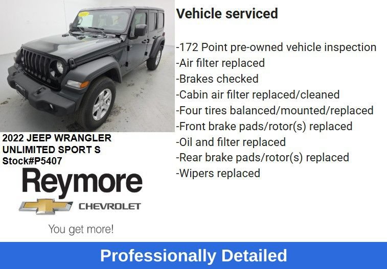 Used 2022 Jeep Wrangler Unlimited Sport AWD/4WD image 47