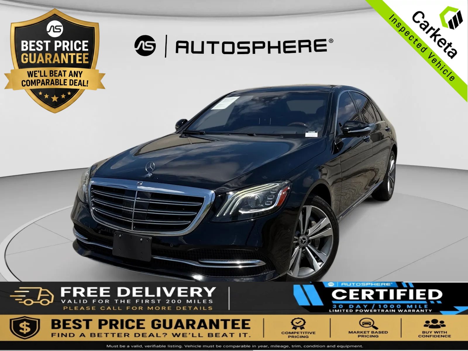 Used 2019 Mercedes-Benz S 560 4MATIC Sedan image 1