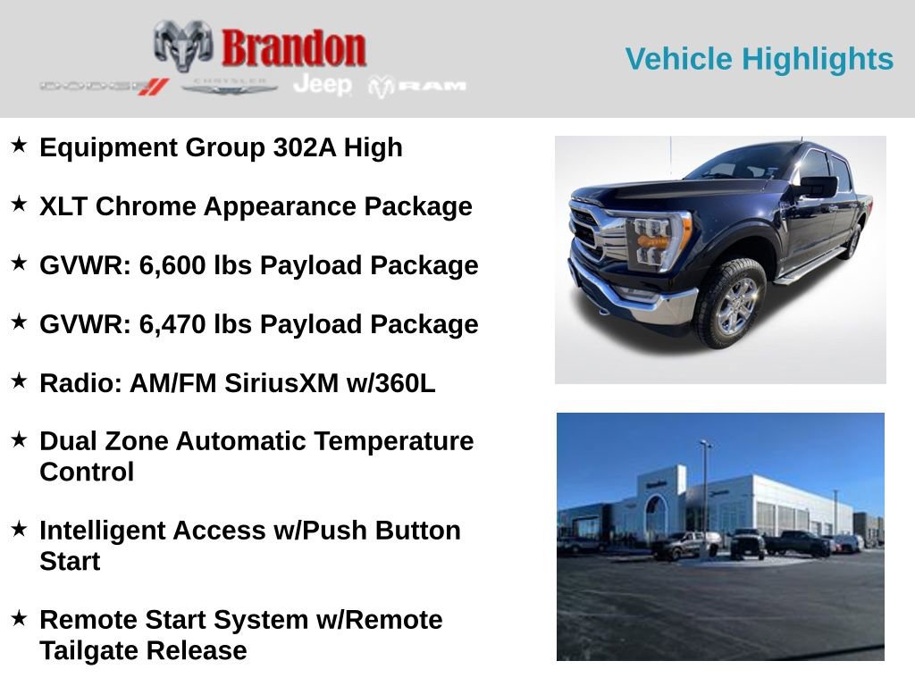 Used 2021 Ford F150 XLT w/ Equipment Group 302A High image 5