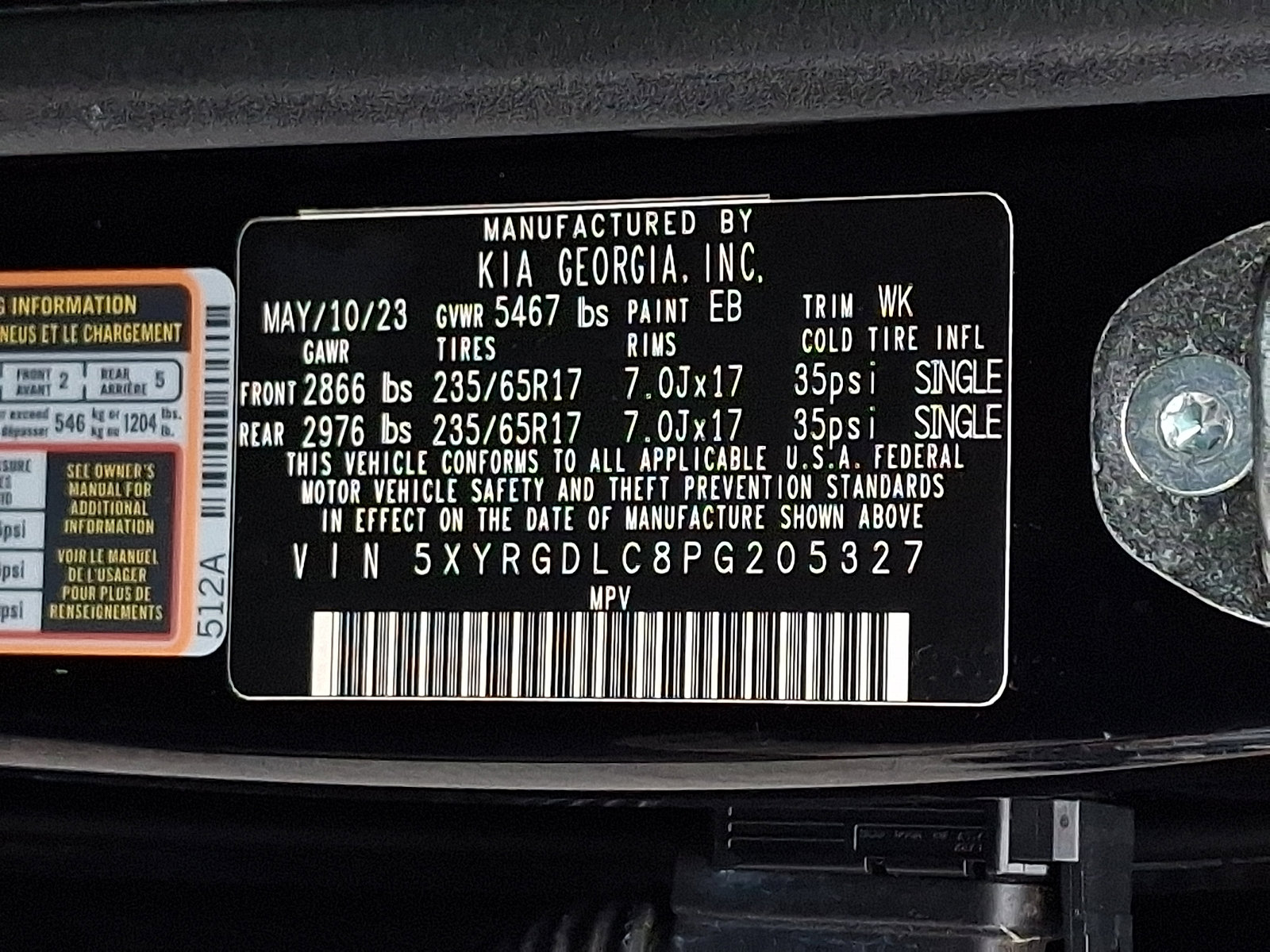 Used 2023 Kia Sorento LX image 26