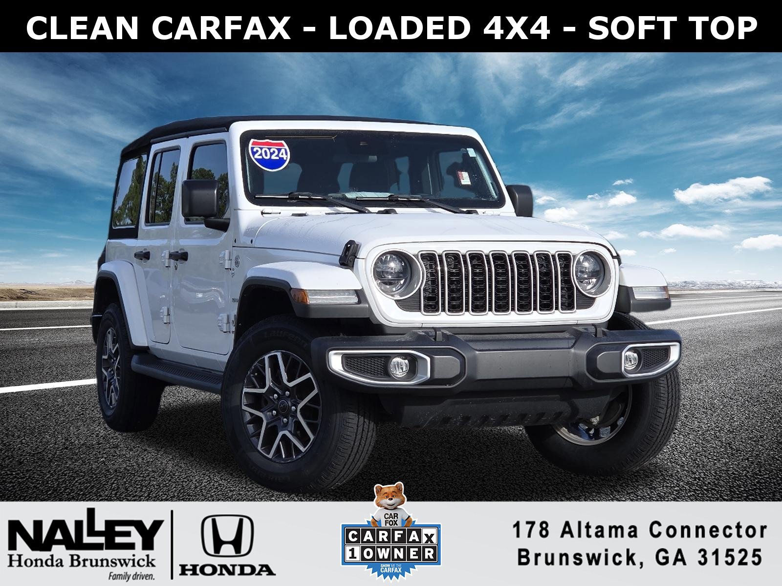 Used 2024 Jeep Wrangler Unlimited Sahara w/ Safety Group AWD/4WD image 1