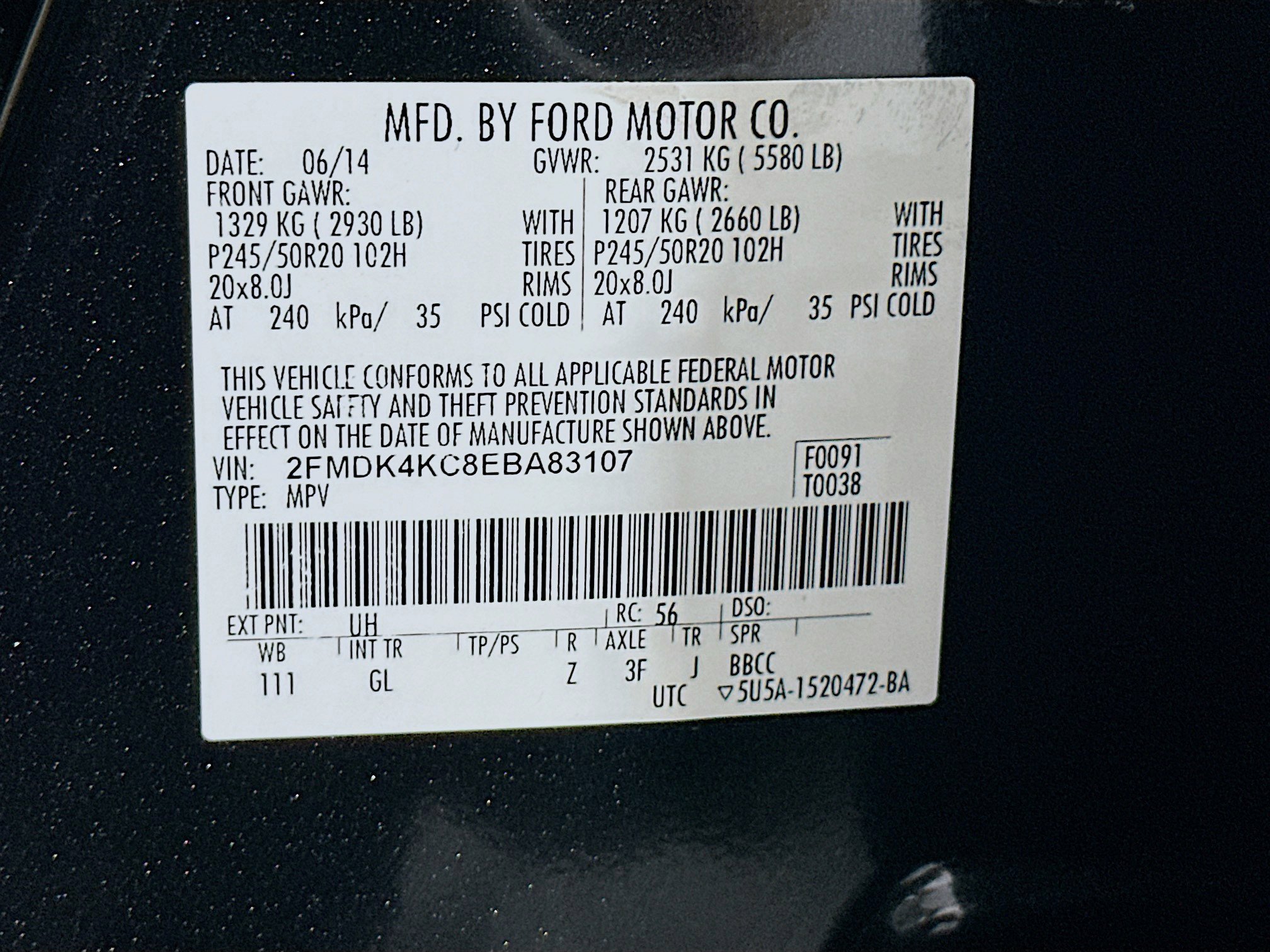 Used 2014 Ford Edge Limited w/ Equipment Group 301A AWD/4WD image 12