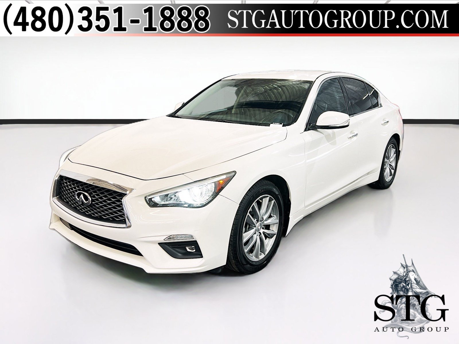 Used 2021 INFINITI Q50 Pure w/ Cargo Package RWD image 1