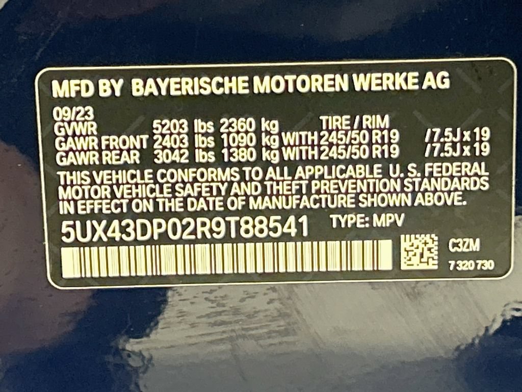 Certified 2024 BMW X3 sDrive30i w/ Premium Package RWD image 34