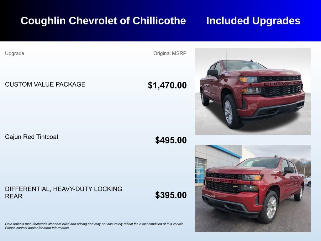 Used 2020 Chevrolet Silverado 1500 Custom w/ Custom Value Package image 3