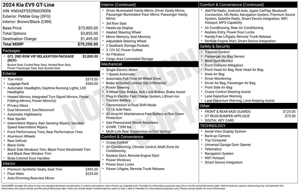 Certified 2024 Kia EV9 GT-Line image 20