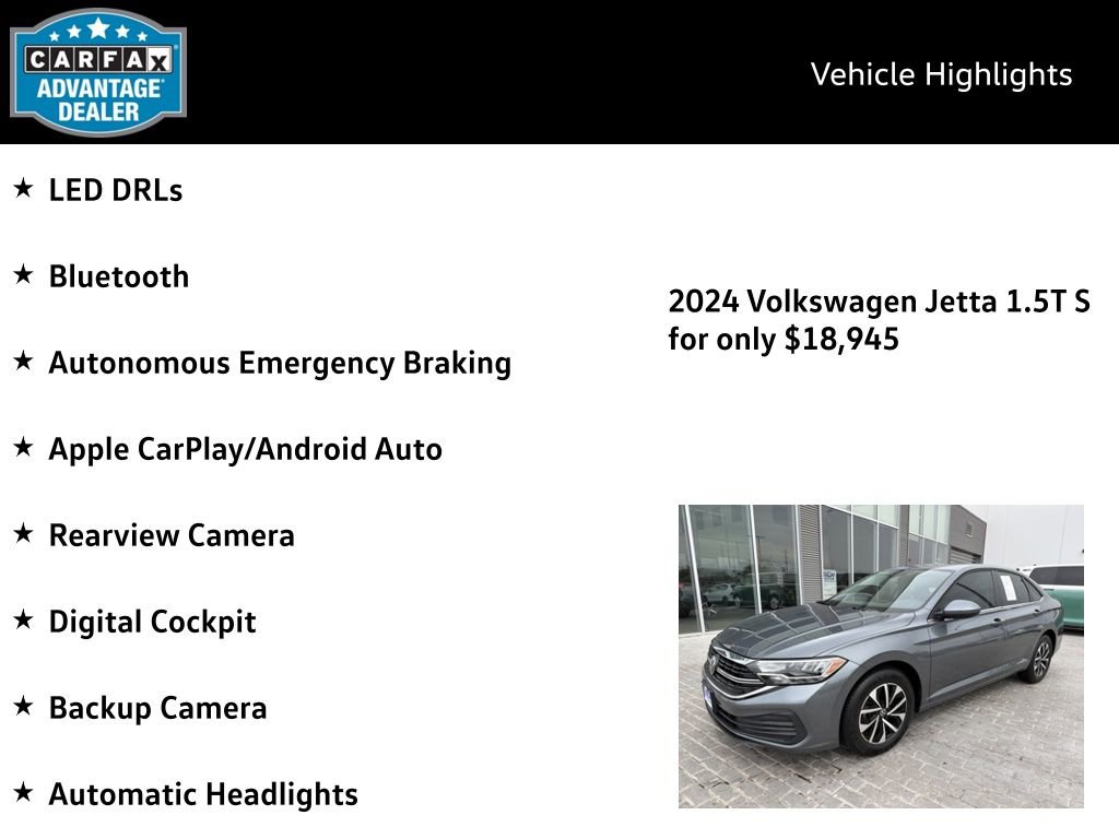 Certified 2024 Volkswagen Jetta S image 4
