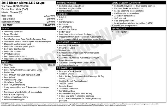 Used 2013 Nissan Altima 2.5 S image 4