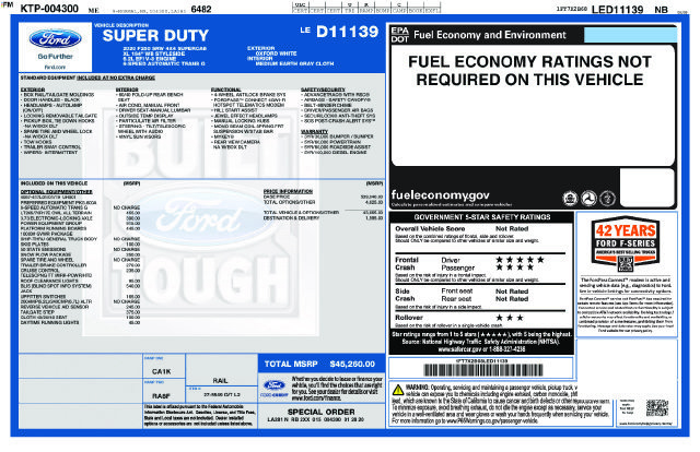 Used 2020 Ford F250 XL w/ Power Equipment Group AWD/4WD image 32