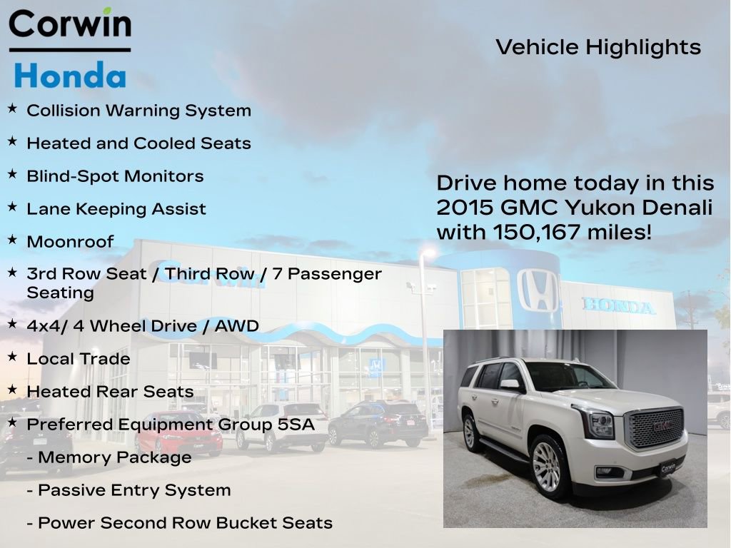 Used 2015 GMC Yukon Denali w/ Open Road Package image 7